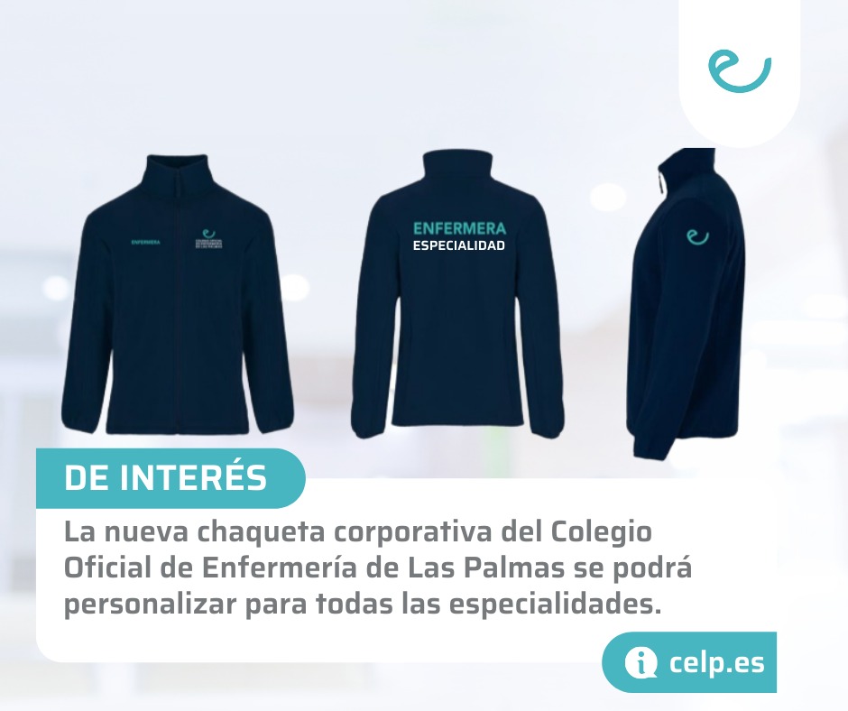 La chaqueta del Colegio de Enfermería podrá ser personalizada para todas  las especialidades - CELP - Colegio de Enfermería de Las Palmas
